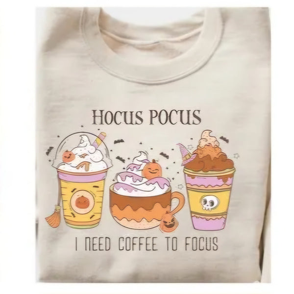 Fall theme crewneck sweatshirt