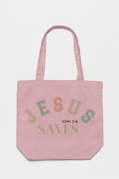 Jesus Saves tote bag