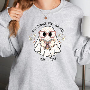 Very demure very mindful  very cutesy ghost crewneck